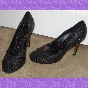 Oh Deer! size 8.5-9 black sexy dress heels